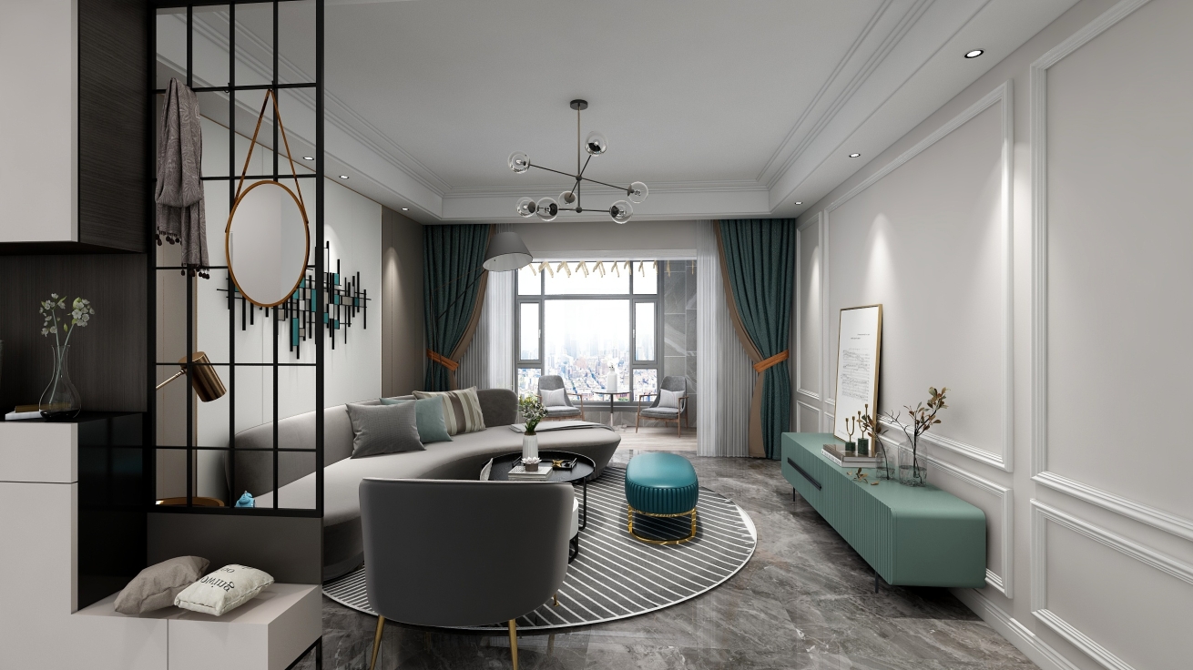 建業(yè)城 120平 現(xiàn)代輕奢風(fēng)格 15萬(wàn)