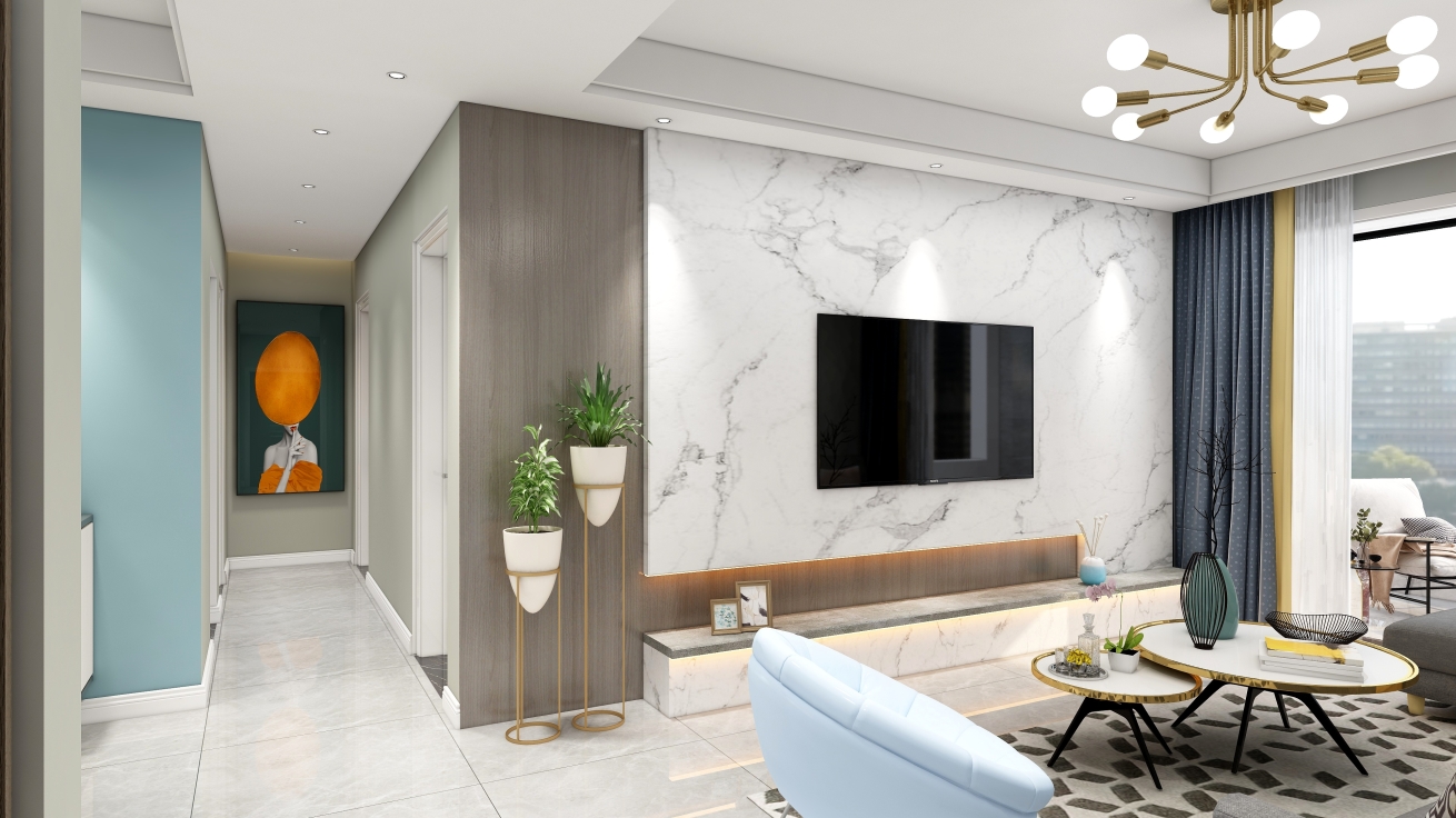 龍江春天 120平 現(xiàn)代簡(jiǎn)約風(fēng)格 15萬(wàn)